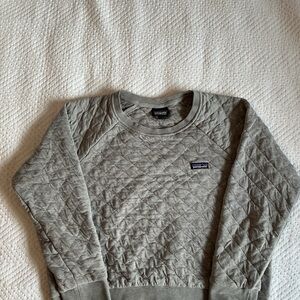 Patagonia Women’s Quilted Crewneck Sweater - Gray